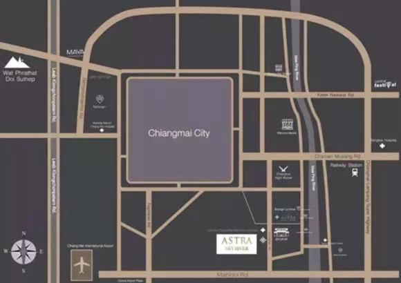 דירות צ'יאנג מאי The Astra Sky River Chiangmai_Sky Pool_Old City מראה חיצוני תמונה